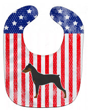 Load image into Gallery viewer, USA Patriotic German Pinscher Baby Bib BB3313BIB