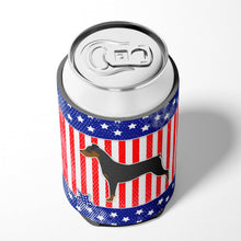 Load image into Gallery viewer, USA Patriotic German Pinscher Can or Bottle Hugger BB3313CC