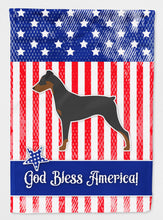 Load image into Gallery viewer, USA Patriotic German Pinscher Flag Canvas House Size BB3313CHF