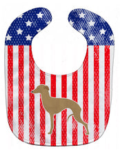 Load image into Gallery viewer, USA Patriotic Italian Greyhound Baby Bib BB3314BIB