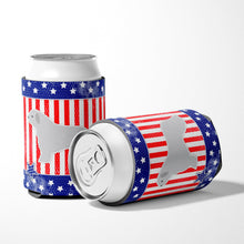 Load image into Gallery viewer, USA Patriotic Spanish Water Dog Can or Bottle Hugger BB3315CC