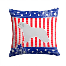 Load image into Gallery viewer, USA Patriotic Spanish Water Dog Throw Pillow - 14x14 Decorative Pillow – Art for Your Home &amp; Patio BB3315PW1414