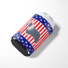 Load image into Gallery viewer, USA Patriotic Bearded Collie Can or Bottle Hugger BB3317CC