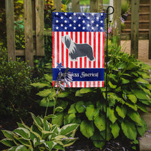 Load image into Gallery viewer, USA Patriotic Bearded Collie Garden Flag - Outdoor Decorative Yard Flag BB3317GF