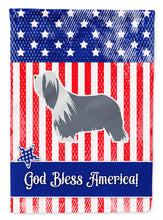Load image into Gallery viewer, USA Patriotic Bearded Collie Garden Flag - Outdoor Decorative Yard Flag BB3317GF