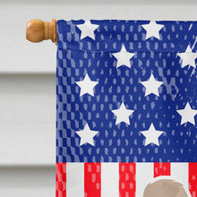 Load image into Gallery viewer, USA Patriotic Pyrenean Shepherd Flag Canvas House Size BB3318CHF