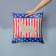Load image into Gallery viewer, USA Patriotic Pyrenean Shepherd Throw Pillow - 14x14 Decorative Pillow – Art for Your Home &amp; Patio BB3318PW1414