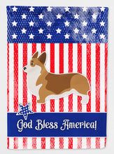 Load image into Gallery viewer, USA Patriotic Corgi Flag Canvas House Size BB3320CHF