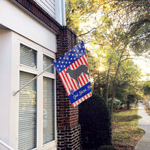 Load image into Gallery viewer, USA Patriotic Croatian Sheepdog Flag Canvas House Size BB3321CHF