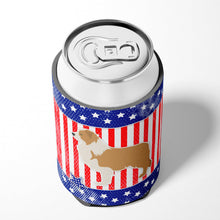 Load image into Gallery viewer, USA Patriotic Red Border Collie Can or Bottle Hugger BB3322CC
