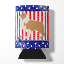 Load image into Gallery viewer, USA Patriotic Red Border Collie Can or Bottle Hugger BB3322CC