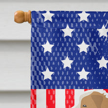 Load image into Gallery viewer, USA Patriotic Red Border Collie Flag Canvas House Size BB3322CHF