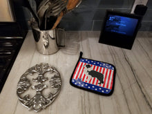 Load image into Gallery viewer, USA Patriotic Black Border Collie Pot Holders - Set of 2 - Heat-Resistant Kitchen Essentials BB3323PTHD