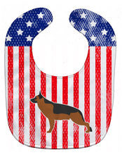 Load image into Gallery viewer, USA Patriotic German Shepherd Baby Bib BB3324BIB