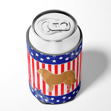 Load image into Gallery viewer, USA Patriotic Caucasian Shepherd Dog Can or Bottle Hugger BB3325CC