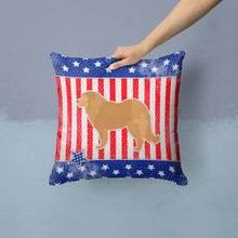 Load image into Gallery viewer, USA Patriotic Caucasian Shepherd Dog Throw Pillow - 14x14 Decorative Pillow – Art for Your Home &amp; Patio BB3325PW1414