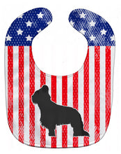 Load image into Gallery viewer, USA Patriotic Briard Baby Bib BB3326BIB
