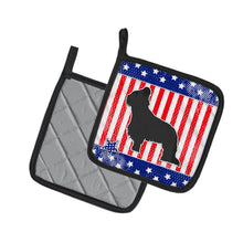 Load image into Gallery viewer, USA Patriotic Briard Pot Holders - Set of 2 - Heat-Resistant Kitchen Essentials BB3326PTHD