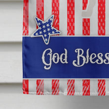Load image into Gallery viewer, USA Patriotic Central Asian Shepherd Dog Flag Canvas House Size BB3328CHF