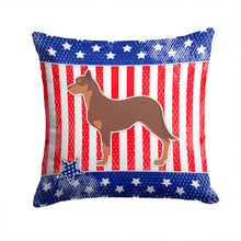 Load image into Gallery viewer, USA Patriotic Australian Kelpie Dog Throw Pillow - 14x14 Decorative Pillow – Art for Your Home &amp; Patio BB3329PW1414