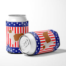 Load image into Gallery viewer, USA Patriotic Australian Shepherd Dog Can or Bottle Hugger BB3333CC