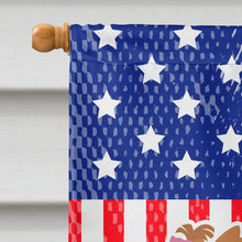 Load image into Gallery viewer, USA Patriotic Yorkshire Terrier Yorkie Flag Canvas House Size BB3334CHF