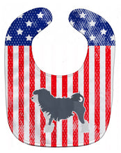 Load image into Gallery viewer, USA Patriotic Lowchen Baby Bib BB3335BIB