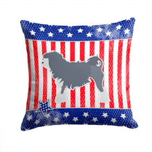 Load image into Gallery viewer, USA Patriotic Lowchen Throw Pillow - 14x14 Decorative Pillow – Art for Your Home &amp; Patio BB3335PW1414