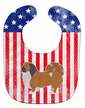 Load image into Gallery viewer, USA Patriotic Pekingese Baby Bib BB3338BIB