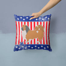 Load image into Gallery viewer, USA Patriotic Pekingese Throw Pillow - 14x14 Decorative Pillow – Art for Your Home &amp; Patio BB3338PW1414