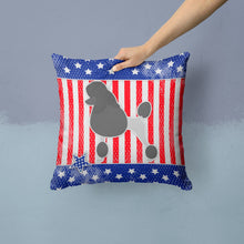 Load image into Gallery viewer, USA Patriotic Poodle Throw Pillow - 14x14 Decorative Pillow – Art for Your Home &amp; Patio BB3339PW1414