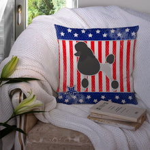 Load image into Gallery viewer, USA Patriotic Poodle Throw Pillow - 14x14 Decorative Pillow – Art for Your Home &amp; Patio BB3339PW1414