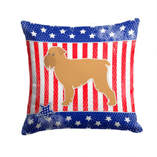 Load image into Gallery viewer, USA Patriotic Brussels Griffon Throw Pillow - 14x14 Decorative Pillow – Art for Your Home &amp; Patio BB3340PW1414