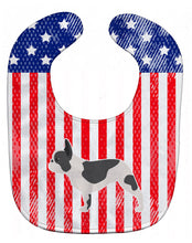 Load image into Gallery viewer, USA Patriotic French Bulldog Baby Bib BB3341BIB