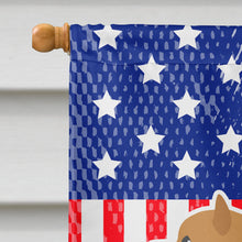 Load image into Gallery viewer, USA Patriotic Pomeranian Flag Canvas House Size BB3342CHF