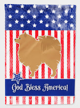 Load image into Gallery viewer, USA Patriotic Pomeranian Flag Canvas House Size BB3342CHF