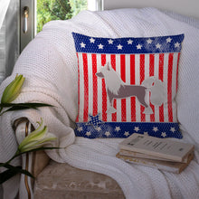 Load image into Gallery viewer, USA Patriotic Chinese Crested Throw Pillow - 14x14 Decorative Pillow – Art for Your Home &amp; Patio BB3343PW1414