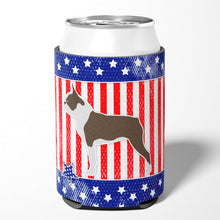 Load image into Gallery viewer, USA Patriotic Boston Terrier Can or Bottle Hugger BB3344CC