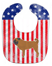 Load image into Gallery viewer, USA Patriotic Pug Baby Bib BB3347BIB
