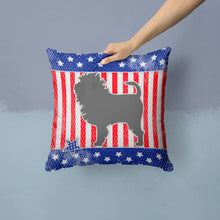 Load image into Gallery viewer, USA Patriotic Affenpinscher Throw Pillow - 14x14 Decorative Pillow – Art for Your Home &amp; Patio BB3348PW1414