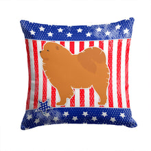 Load image into Gallery viewer, USA Patriotic Chow Chow Throw Pillow - 14x14 Decorative Pillow – Art for Your Home &amp; Patio BB3351PW1414