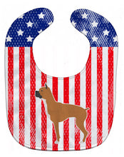 Load image into Gallery viewer, USA Patriotic Boxer Baby Bib BB3353BIB