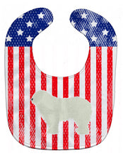 Load image into Gallery viewer, USA Patriotic Komondor Baby Bib BB3355BIB