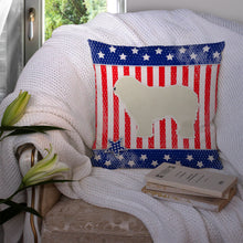 Load image into Gallery viewer, USA Patriotic Komondor Throw Pillow - 14x14 Decorative Pillow – Art for Your Home &amp; Patio BB3355PW1414