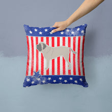 Load image into Gallery viewer, USA Patriotic English Mastiff Throw Pillow - 14x14 Decorative Pillow – Art for Your Home &amp; Patio BB3356PW1414