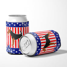 Load image into Gallery viewer, USA Patriotic Airedale Terrier Can or Bottle Hugger BB3357CC