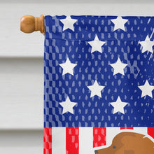 Load image into Gallery viewer, USA Patriotic Leonberger Flag Canvas House Size BB3358CHF