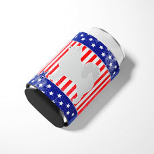 Load image into Gallery viewer, USA Patriotic Samoyed Can or Bottle Hugger BB3359CC
