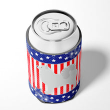 Load image into Gallery viewer, USA Patriotic Samoyed Can or Bottle Hugger BB3359CC