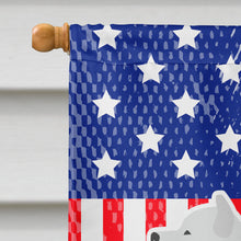 Load image into Gallery viewer, USA Patriotic Samoyed Flag Canvas House Size BB3359CHF